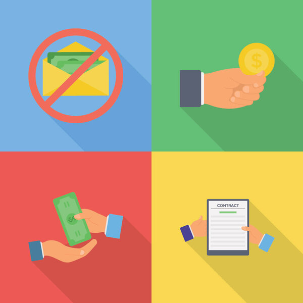 Anti Corruption Flat Icons