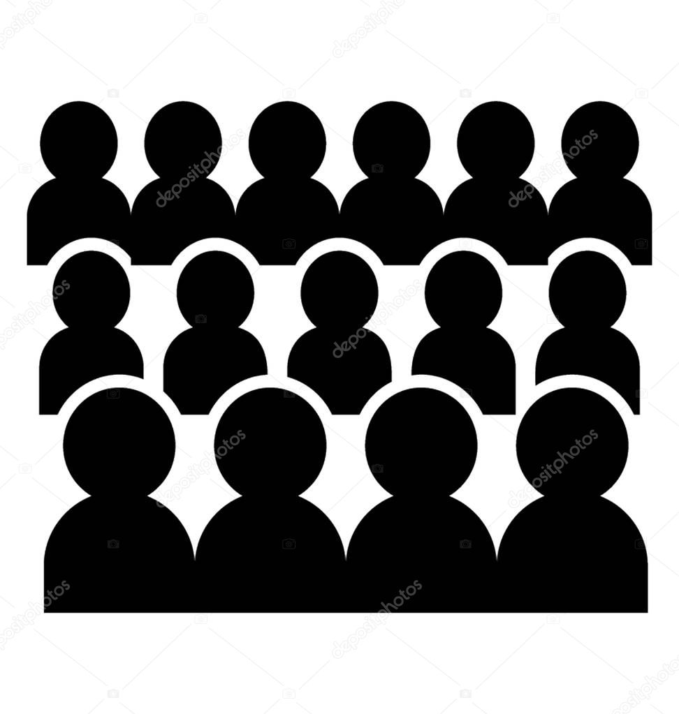 The audience, pictogram design.