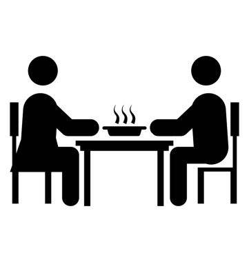 Dating, kavramsal bir piktogram.