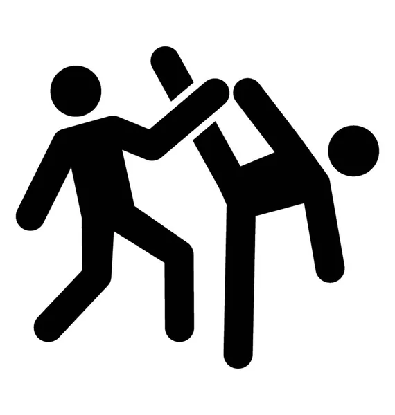 Kampfkunst Vektorelement Piktogramm — Stockvektor