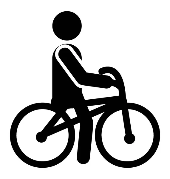 Piktogram Vektör Öğesi Bisiklet — Stok Vektör