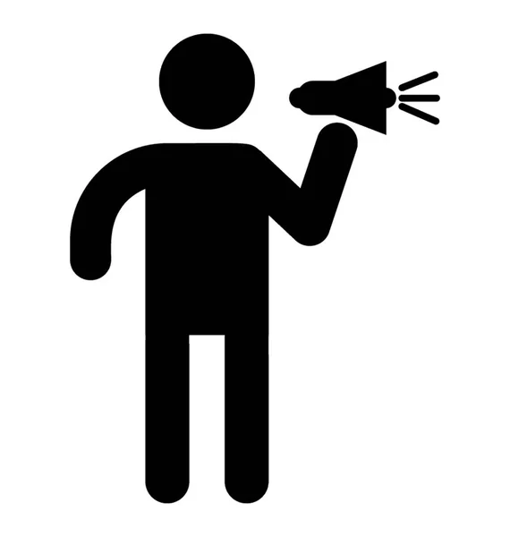 Man with megaphone pictogram icon ⬇ Vector Image by © jemastock ...
