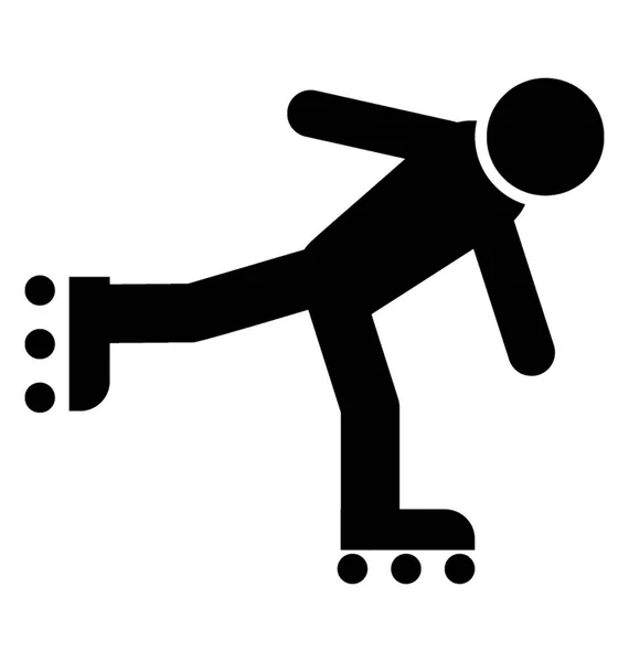 Ideologie Design Des Skateschuh Piktogramms — Stockvektor
