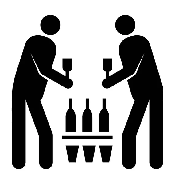 Pictograma Competição Bebida Projeto Ideologia —  Vetores de Stock