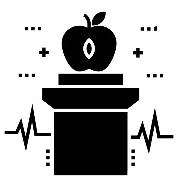 Healthy Diet Icon Solid Vector — Stock Vector
