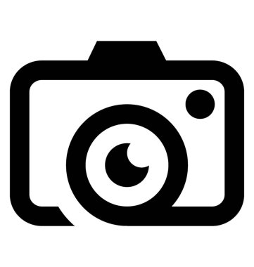 Kamera simgesi çizgi vektör 