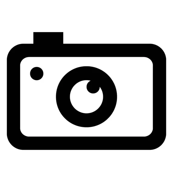 Kamera Symbol Zeilenvektor — Stockvektor