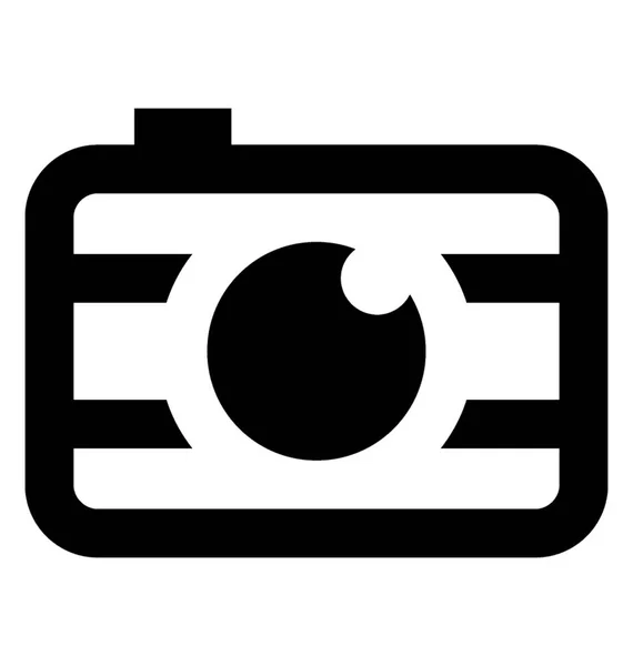Значок Камеры Линейном Векторе — стоковый вектор