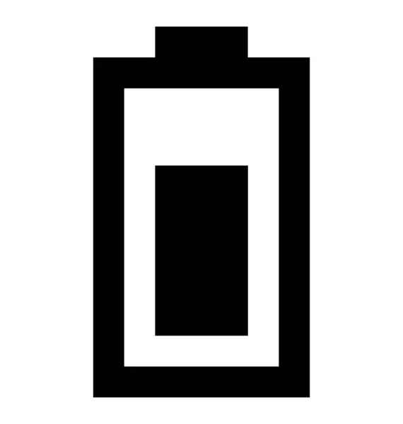 Batterij Symbool Lijn Vector — Stockvector