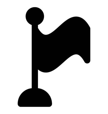 Bayrak simgesini, glif tasarım.