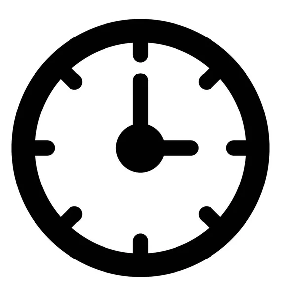 Saat Tasarımı Katı Tasarım — Stok Vektör