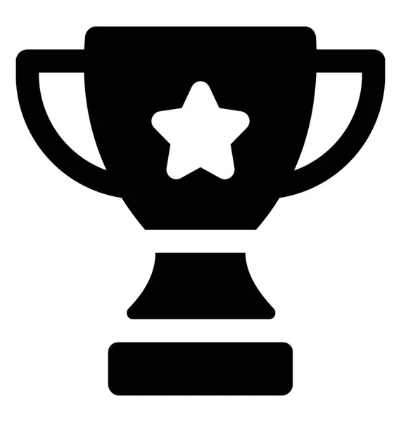 Achievement Icon Solid Design — Stock Vector