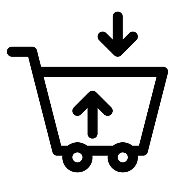Diseño Línea Icono Comercio Electrónico — Vector de stock