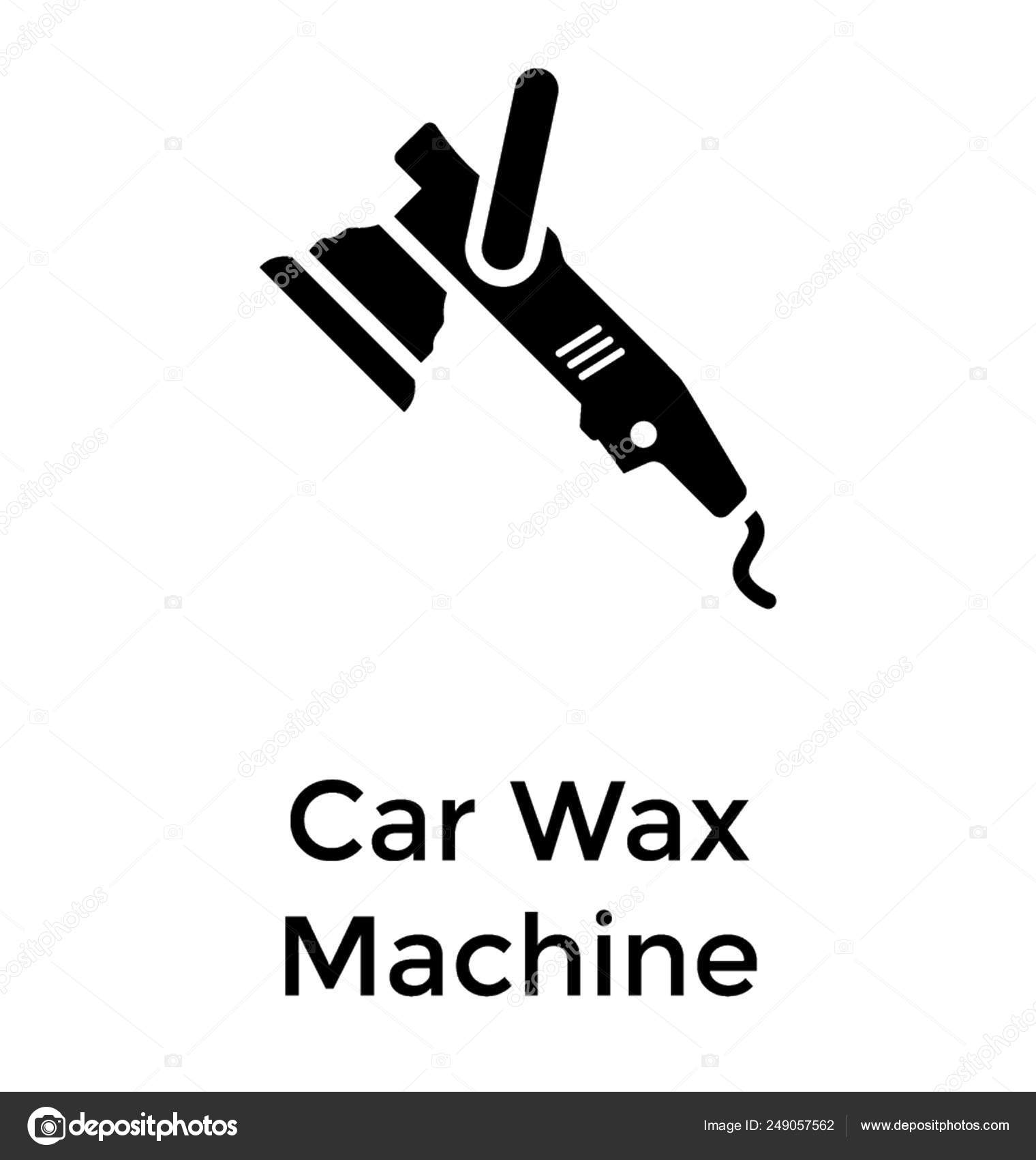 Car Wax Machine Glyph Icon Design Stock Vector Image by ©prosymbols