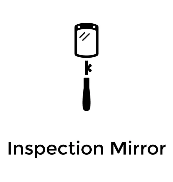 Inspektion Pistole Glyphen Symbol Design — Stockvektor