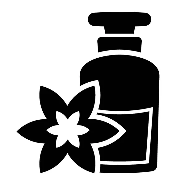 Aromaprodukt Solider Symbolvektor Blumiger Geschmack — Stockvektor
