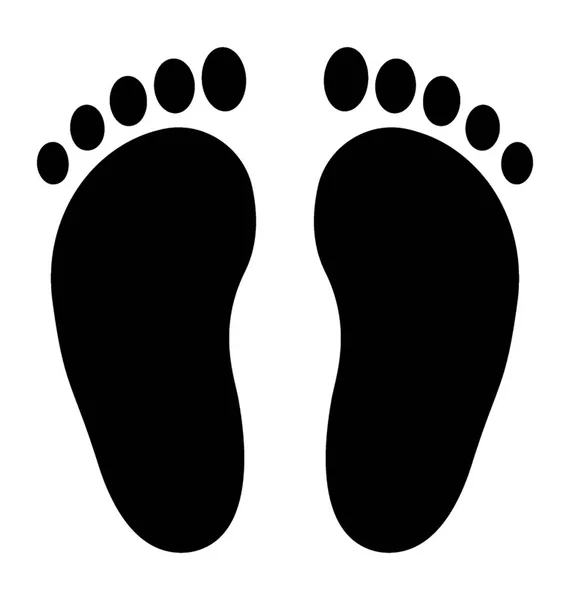 Podiatry Solid Icon Design — Stock Vector