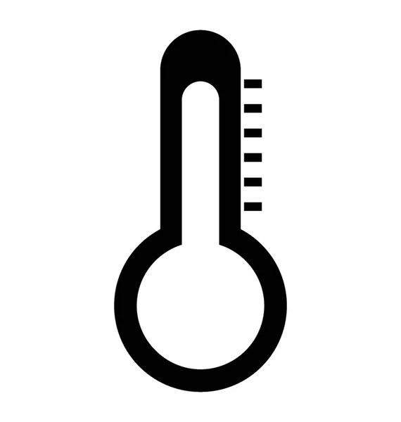 Sensore Temperatura Solid Icon Design — Vettoriale Stock