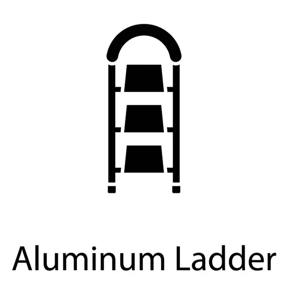 알루미늄 사다리의 아이콘 — 스톡 벡터