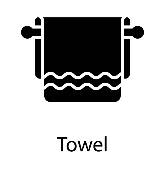 Ikony Wektorowe Stałych Ręcznika — Wektor stockowy