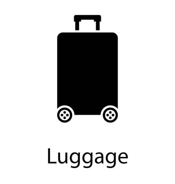 Glif simge vektör Bagaj 
