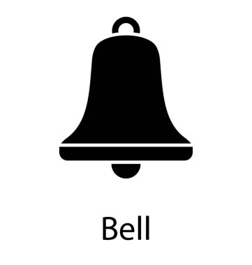Bell'in katı simgesi tasarım 