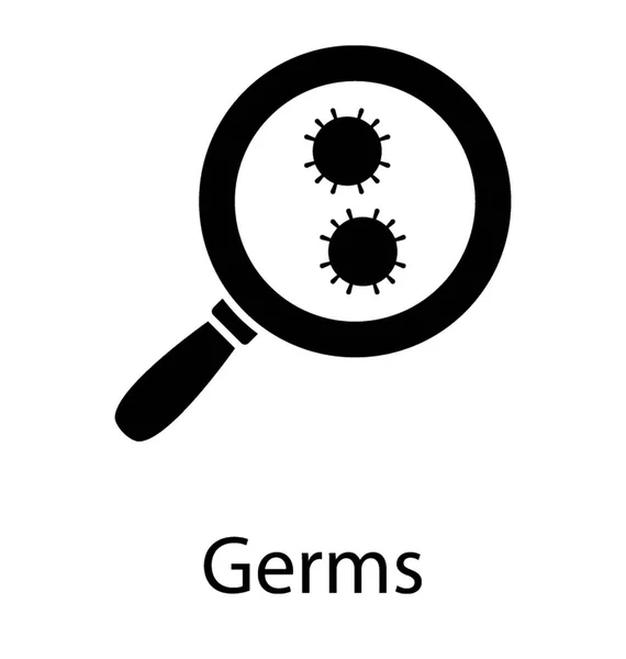 세균의 아이콘 — 스톡 벡터
