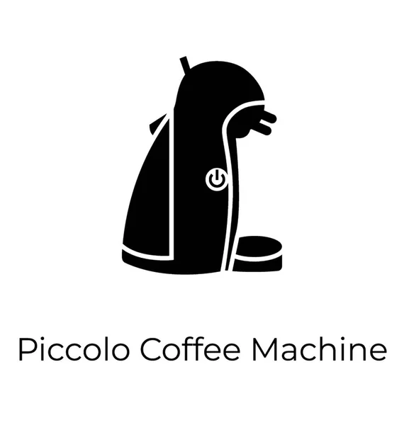 Piccolo Koffie Machine Pictogram Vector — Stockvector