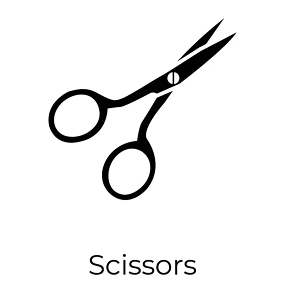 Pair Scissors Cutting Tool — Stock Vector