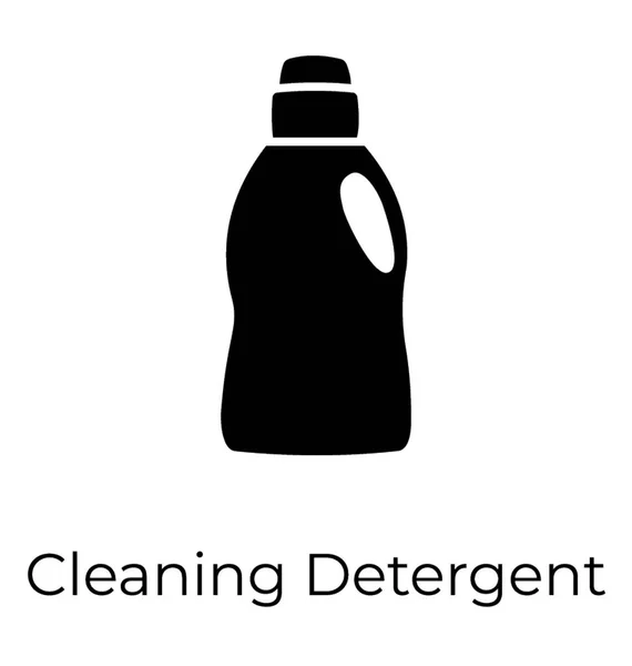 Glyph Icon Bottle Cleaning — Stock Vector