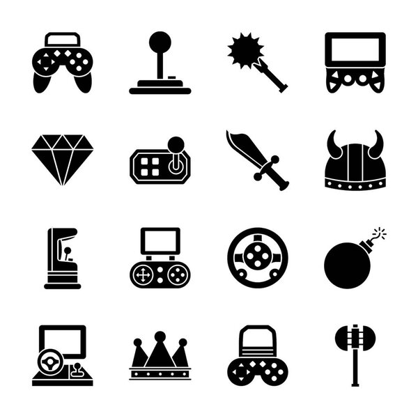 Пакет видеоигр Glyph Icons
