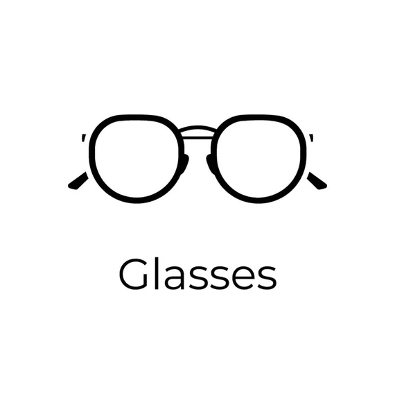 Diseño Sólido Del Icono Gafas — Vector de stock
