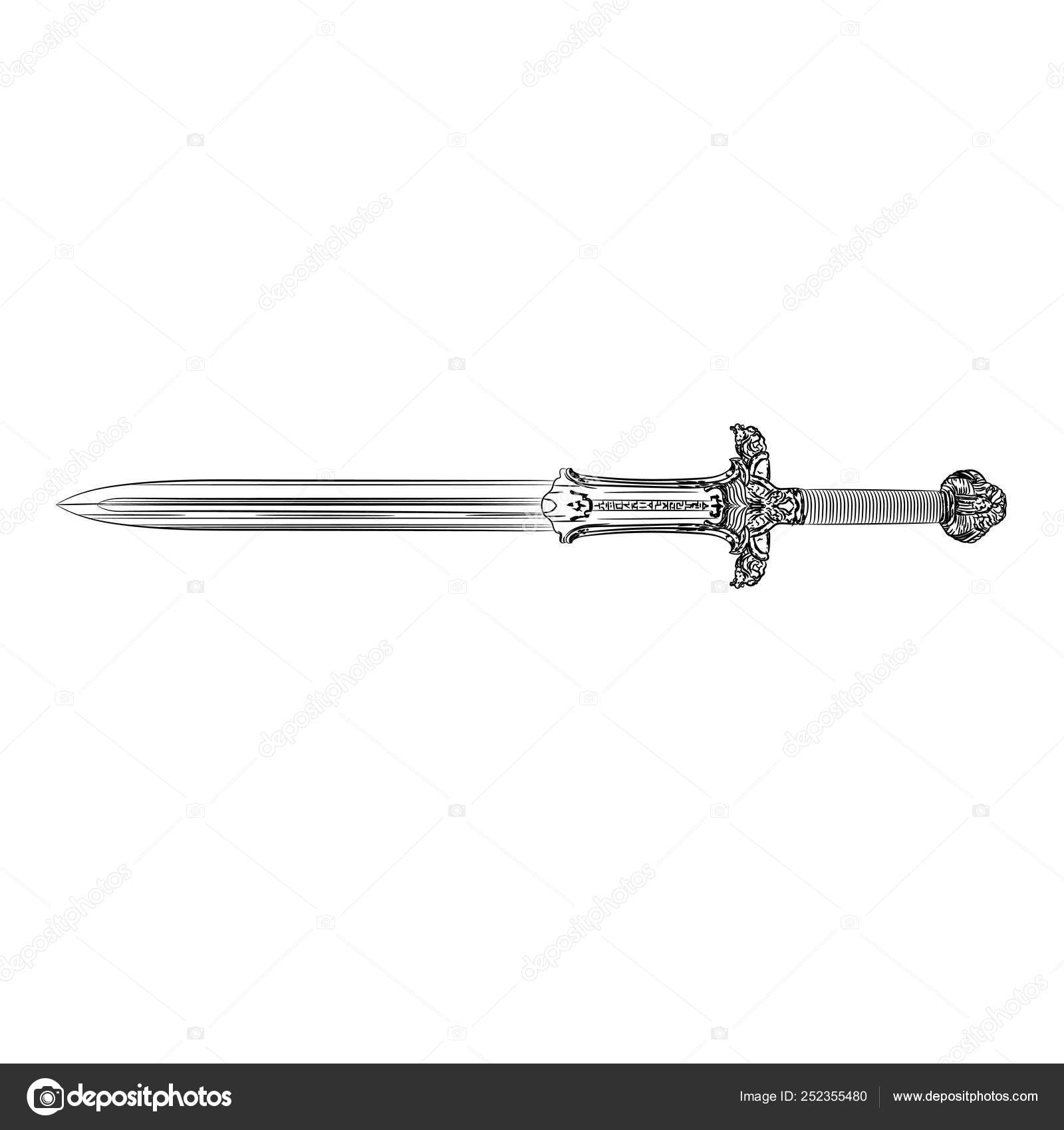 Knight Sword Drawings