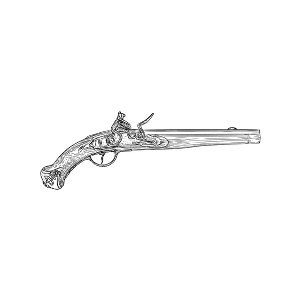 Vintage Gun Illustration — Stock Vector