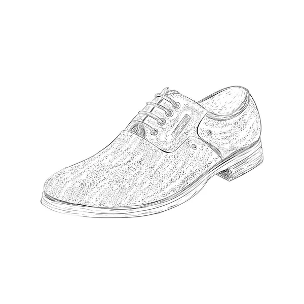 Illustration Chaussures Bateau Vecteur Dessiné Main — Image vectorielle