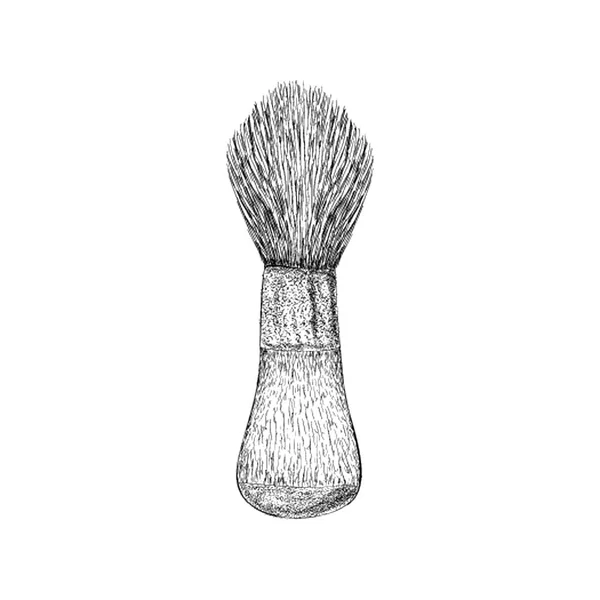 Illustration Brosse Raser Dessin Main Design Vintage — Image vectorielle