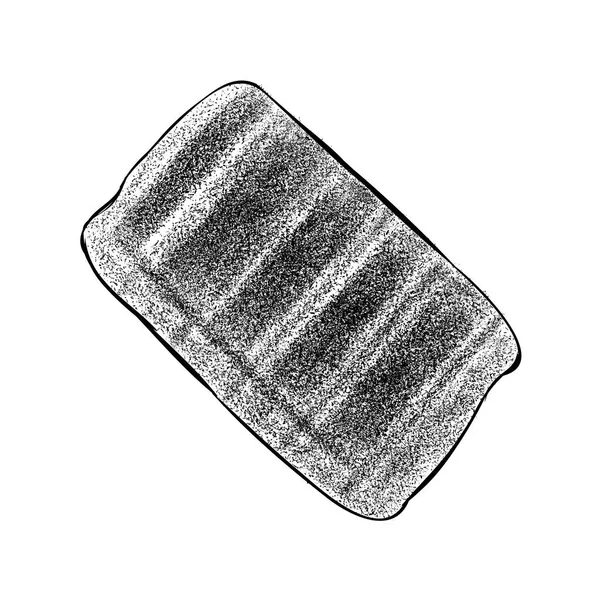 Waffelkekse Handgezeichneten Stil — Stockvektor