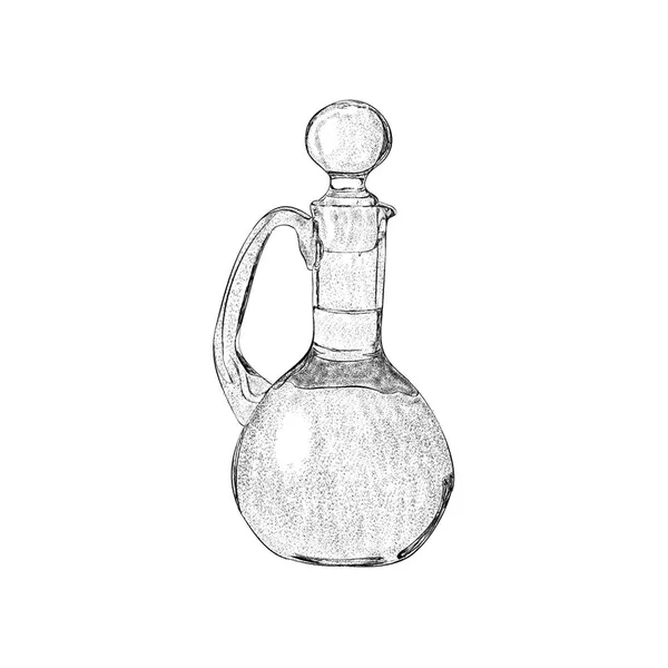 Вектор Ілюстрації Ручної Намальованої Оливкової Олії — стоковий вектор