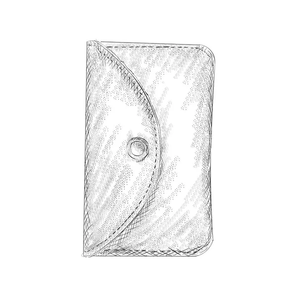 Taschenillustration Handgezeichnetem Design — Stockvektor