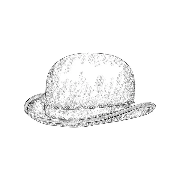 Illustrazione Cappello Disegno Disegnato Mano — Vettoriale Stock
