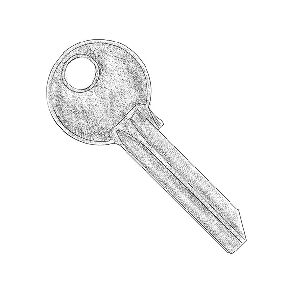 钥匙手绘的例证 — 图库矢量图片