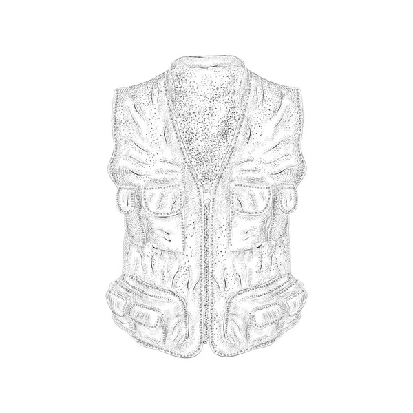 白い背景に分離されたライフ ジャケット イラスト — ストックベクタ