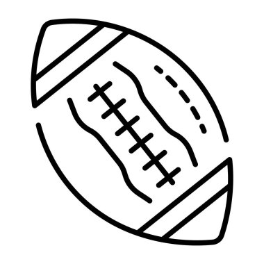 Amerikan futbolunu gösteren bir çizgi biçimi simgesi