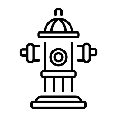 Yangın musluğunu gösteren bir satır biçimi simgesi