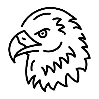 Kel kartalı gösteren bir satır biçimi simgesi