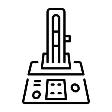 Test standını temsil eden doğrusal bir simge