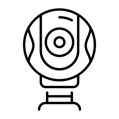 Web kamerası tasvir eden bir taslak biçim simgesi