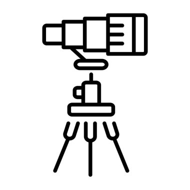 Kamera teçhizatını temsil eden doğrusal bir simge
