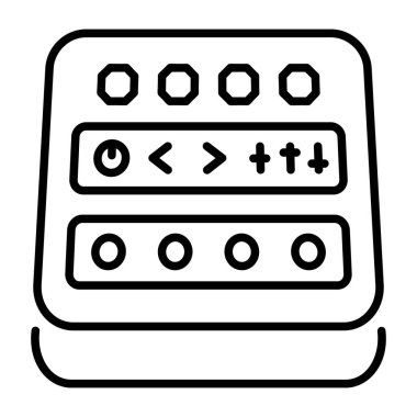 Ses karıştırıcıyı gösteren doğrusal bir simge