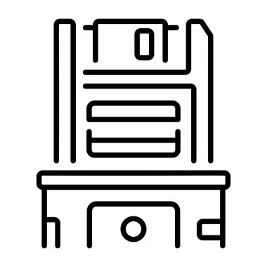 Disketi temsil eden bir satır biçimi simgesi